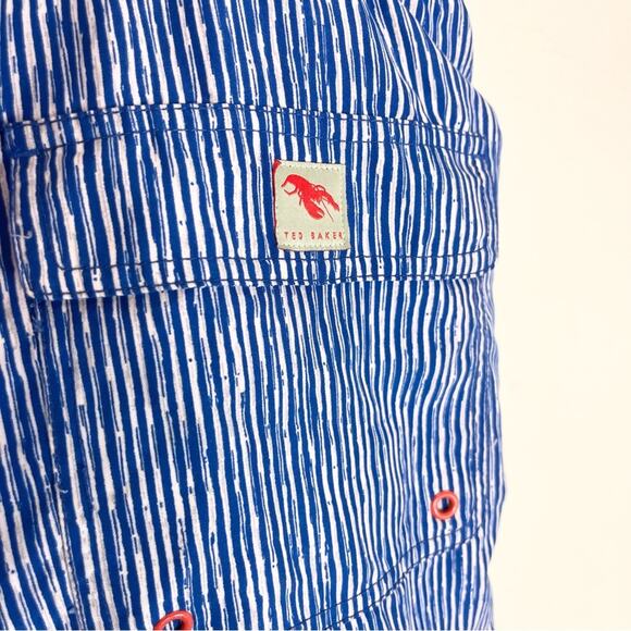 Ted Baker Swim Trunks Men's size 6 ( XXL) Blue - Picture 4 of 11